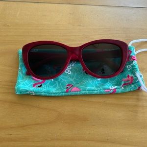 Goodr Red polarize, cat eye sunglasses
